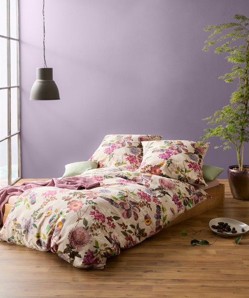 Designer Bettwäsche mit bunten Blumen und Wendeseite von fleuresse bed art 155x220