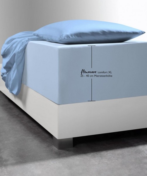 Spannlaken Boxspring-System fleuresse comfort XL hellblau