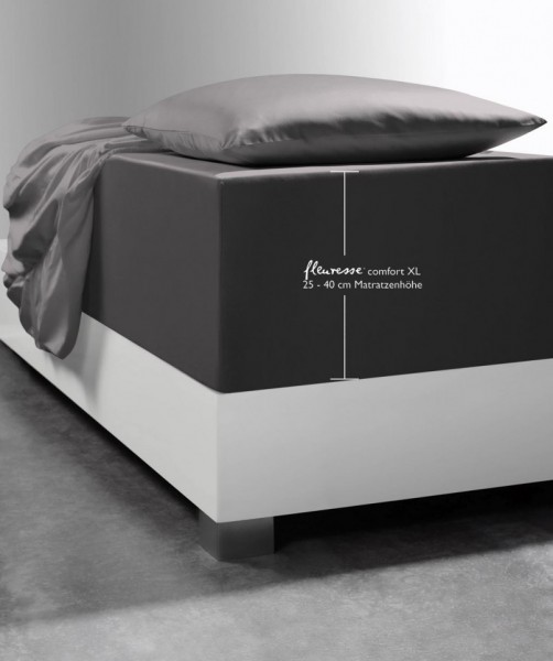 Laken Boxspringsystem fleuresse comfort XL anthrazit grau